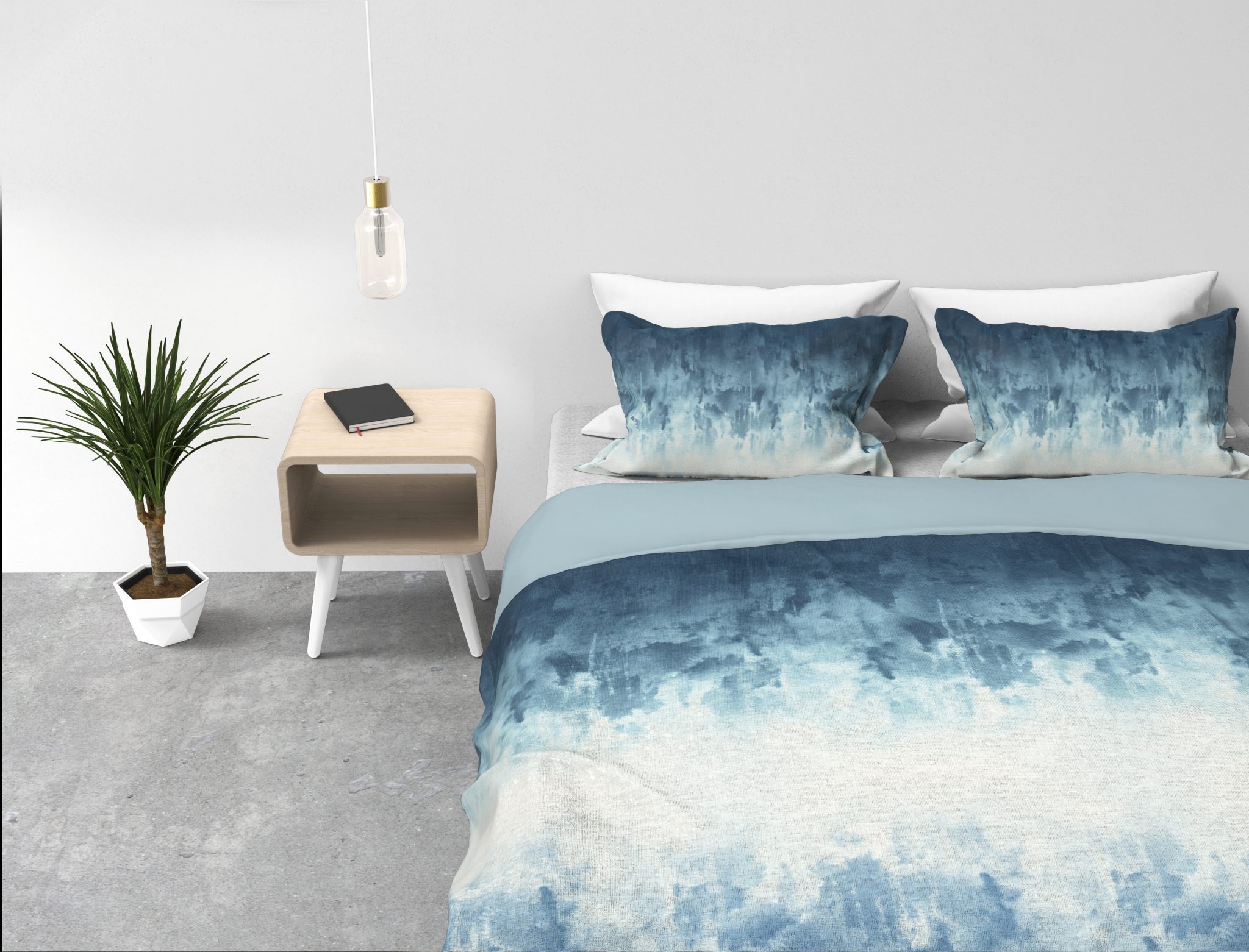 Kayori dekbedovertrek Aozora Blauw - Afbeelding 2