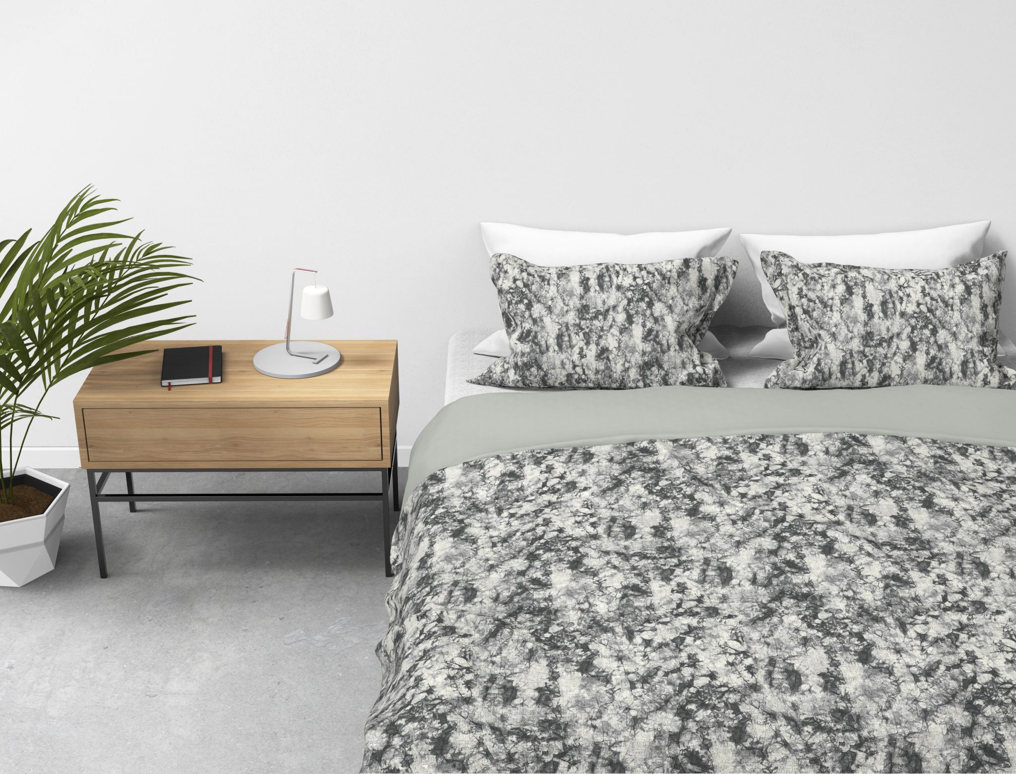 Kayori dekbedovertrek Iza Zilvergrijs - Afbeelding 2