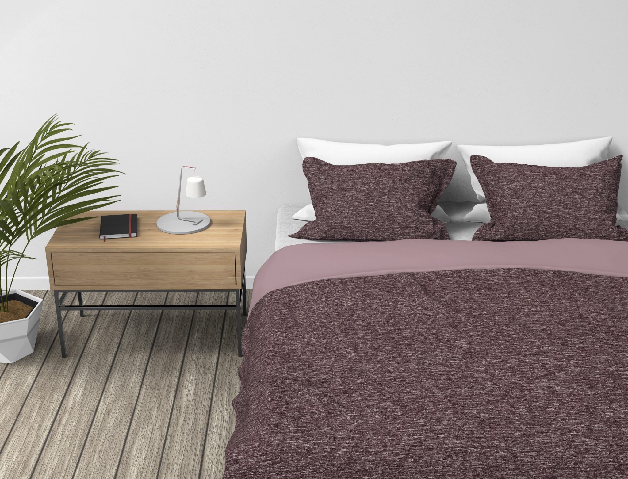 Kayori dekbedovertrek Koia Mauve - Afbeelding 2