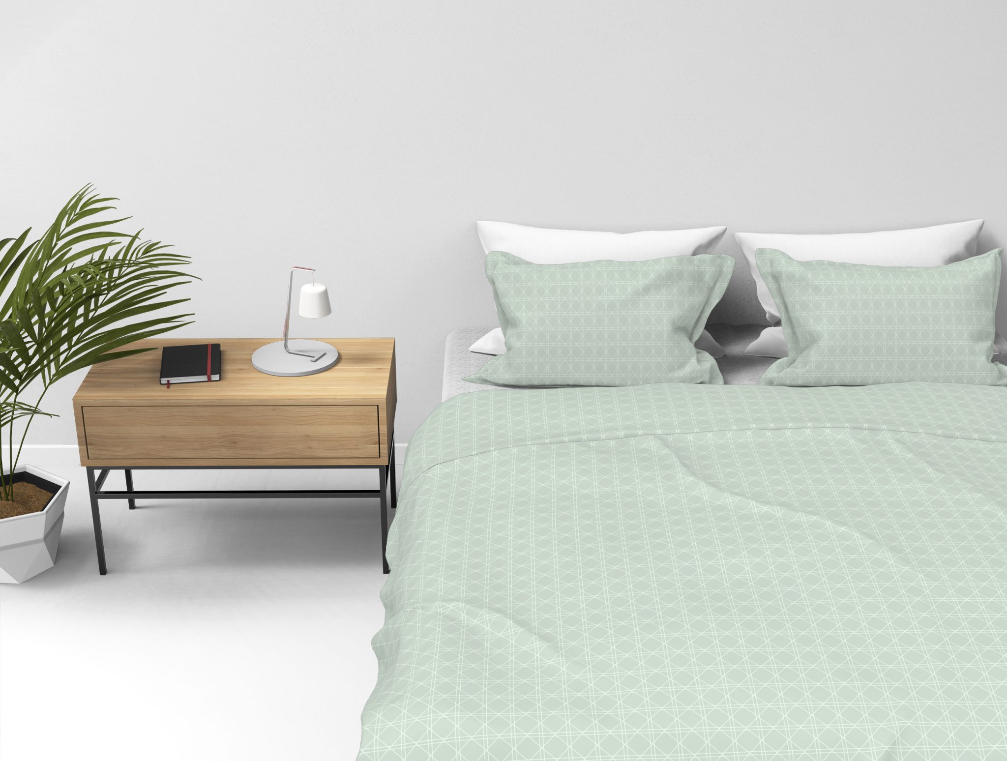 Kayori dekbedovertrek Shizu Mintgroen - Afbeelding 3