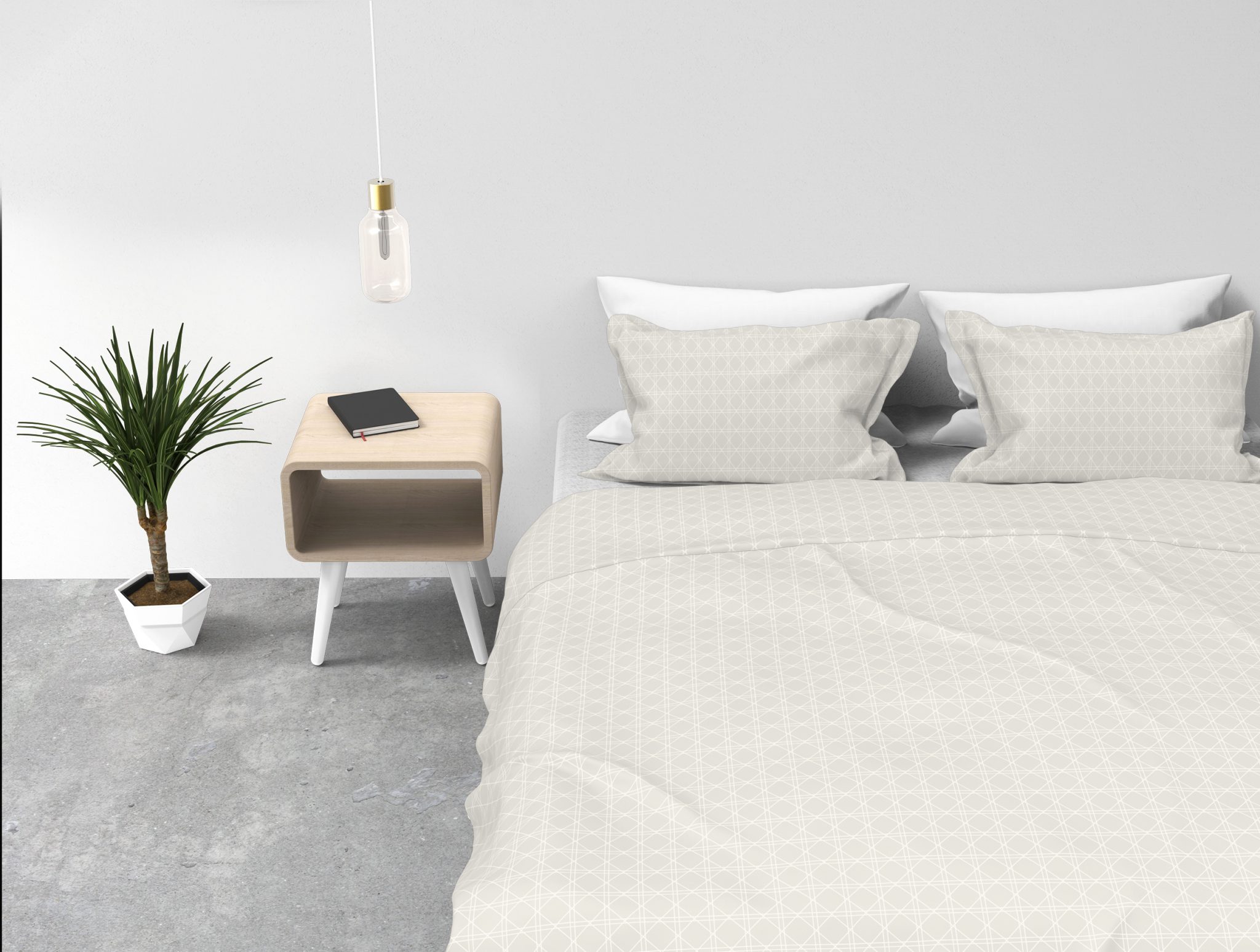 Kayori dekbedovertrek Shizu Offwhite - Afbeelding 3