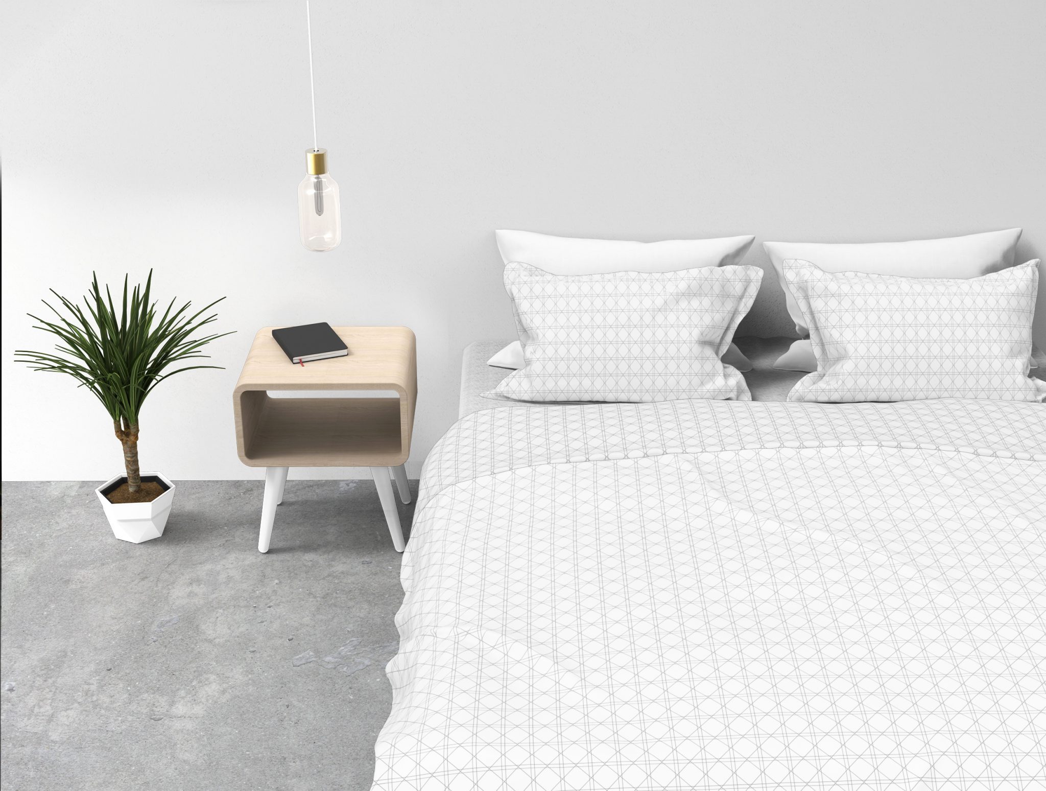 Kayori dekbedovertrek Shizu Wit - Afbeelding 4