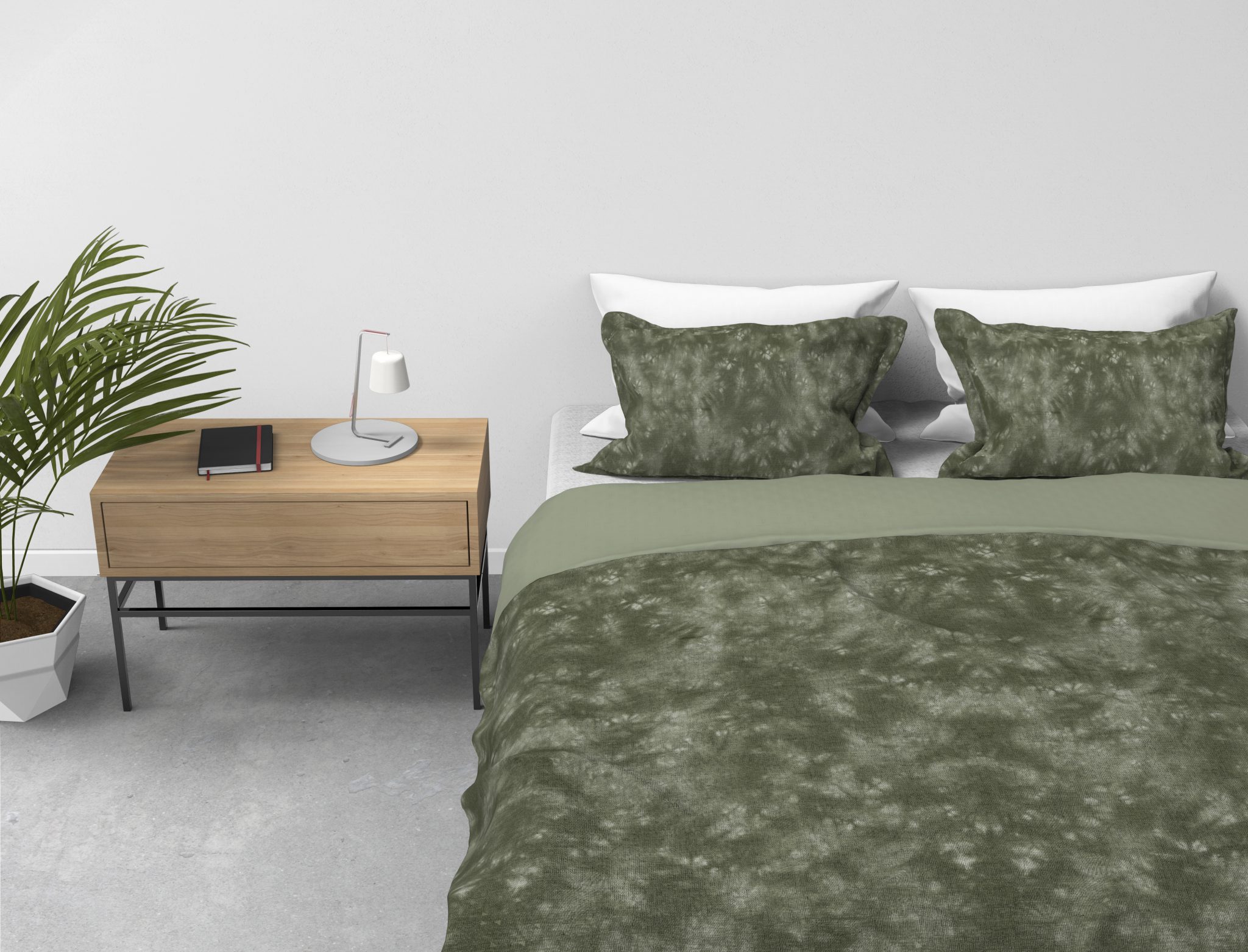 Kayori dekbedovertrek Yuni Groen - Afbeelding 2