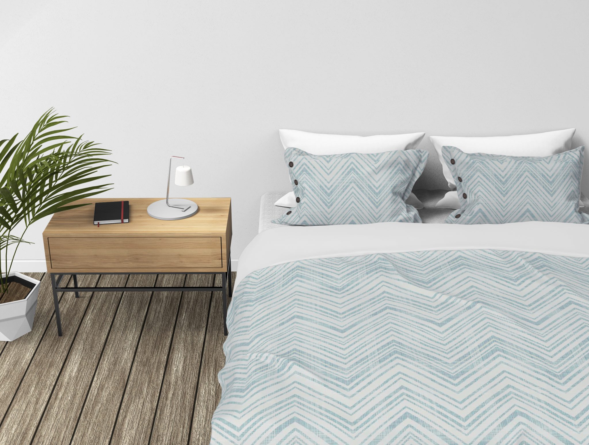 Kayori dekbedovertrek Hokkaido Mintgroen - Afbeelding 2