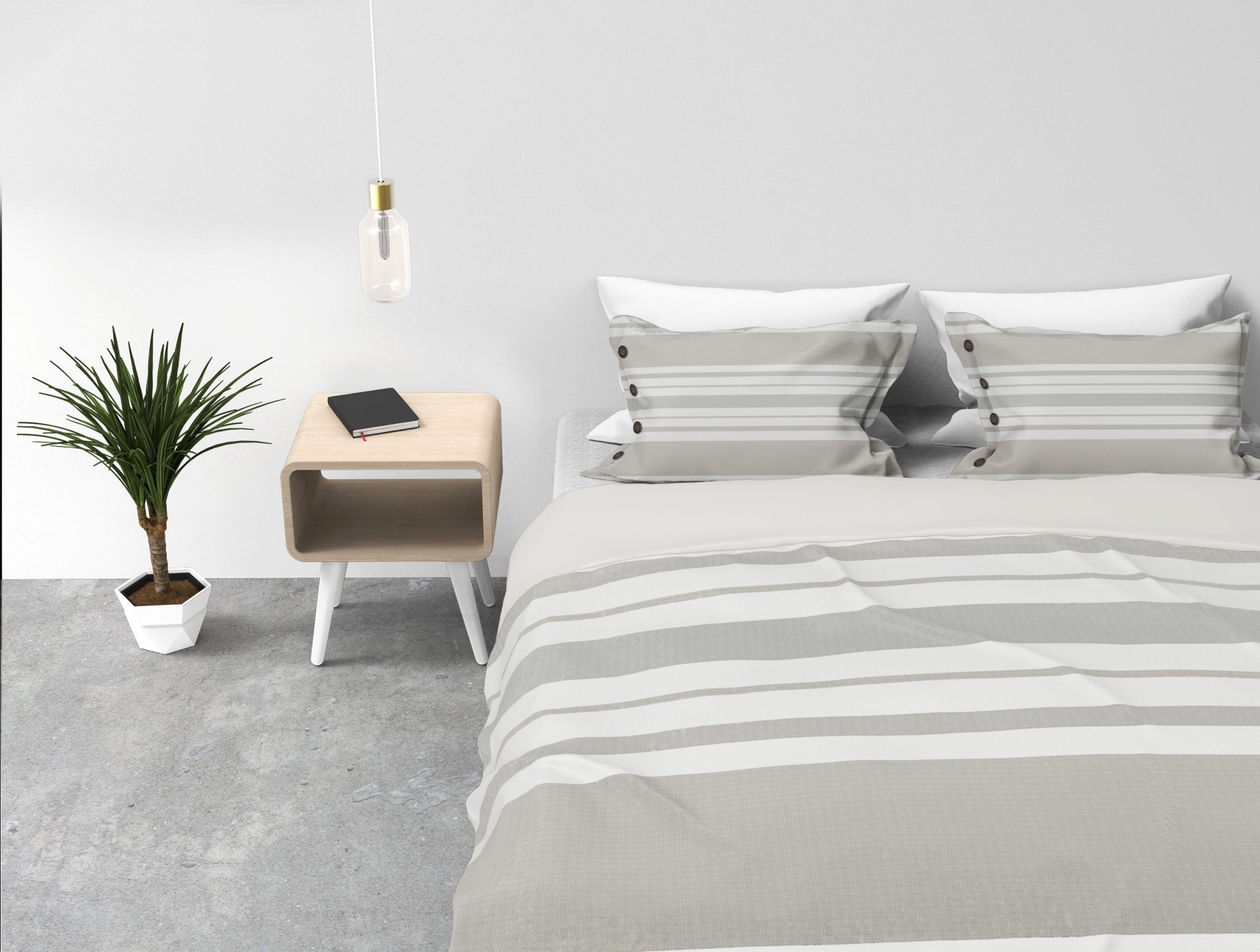 Kayori dekbedovertrek Oyado Offwhite - Afbeelding 2