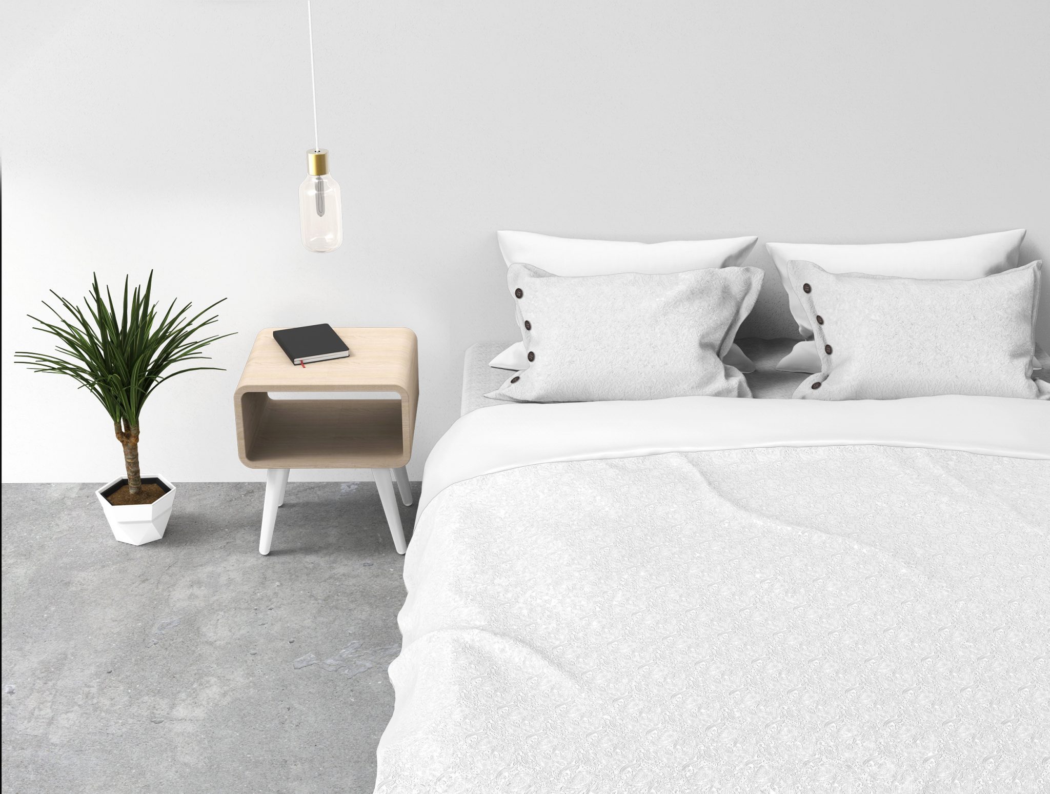 Kayori dekbedovertrek Sakura Wit - Afbeelding 2