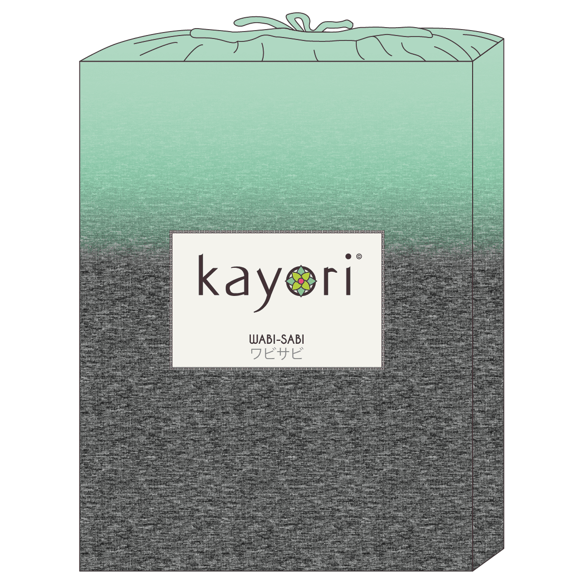 Kayori dekbedovertrek Shima Antracite/Lime