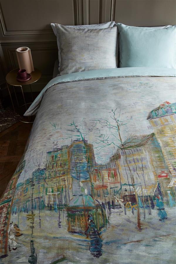 Beddinghouse x Van Gogh Museum Boulevard Grijs dekbedovertrek - Afbeelding 2