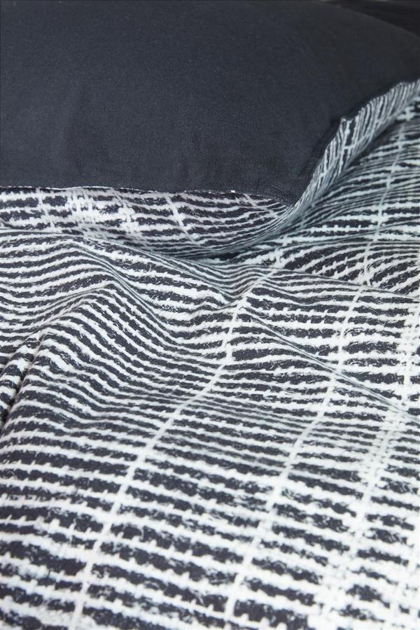 vtwonen Check XL Zwart dekbedovertrek - Afbeelding 4