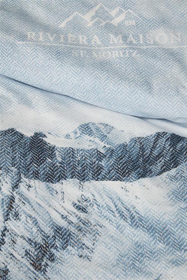Rivièra Maison Moritz Mountain Blauwgrijs dekbedovertrek - Afbeelding 4
