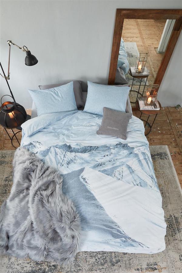 Rivièra Maison Moritz Mountain Blauwgrijs dekbedovertrek - Afbeelding 3