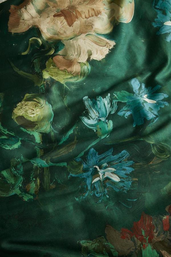 Beddinghouse x Van Gogh Museum Peonies Groen dekbedovertrek - Afbeelding 4