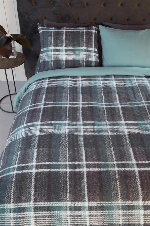Rivièra Maison Tartan Tweed Blauw dekbedovertrek - Afbeelding 2