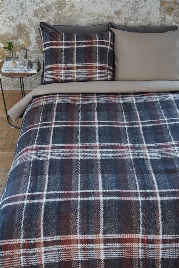 Rivièra Maison Tartan Tweed Zand dekbedovertrek - Afbeelding 2