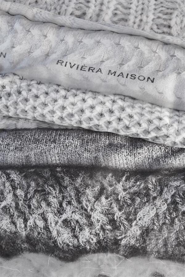 Rivièra Maison Tricot Chaud Grijs dekbedovertrek - Afbeelding 4