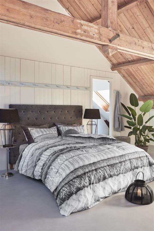 Rivièra Maison Tricot Chaud Grijs dekbedovertrek - Afbeelding 3