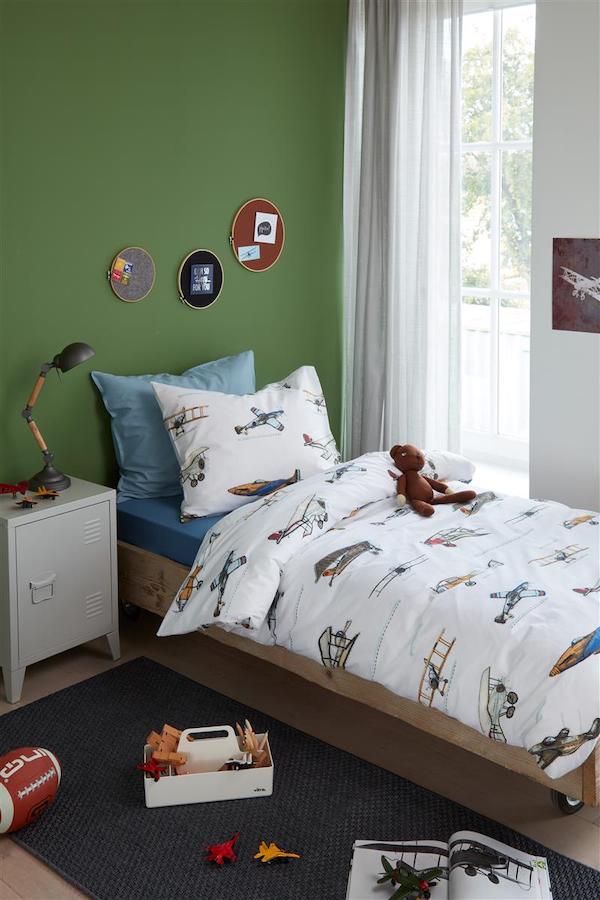 Beddinghouse dekbedovertrek Kids Airplanes Grey - Afbeelding 4