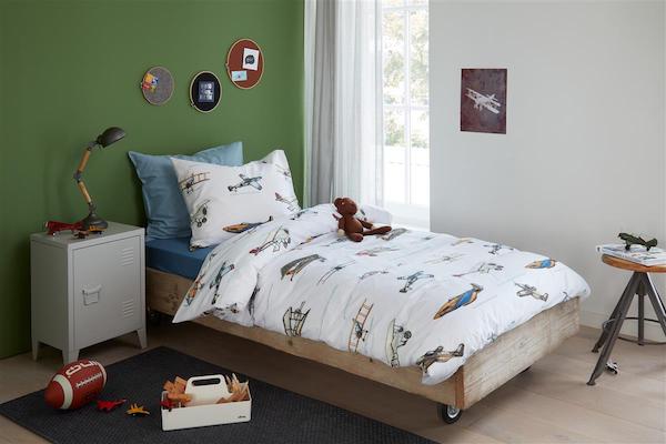 Beddinghouse dekbedovertrek Kids Airplanes Grey - Afbeelding 5