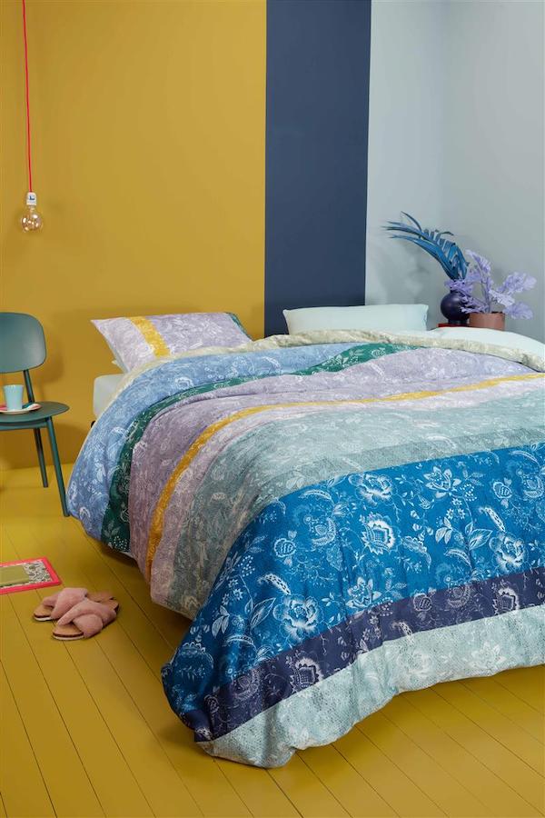 Oilily dekbedovertrek Blooming Stripe Blauw - Afbeelding 4