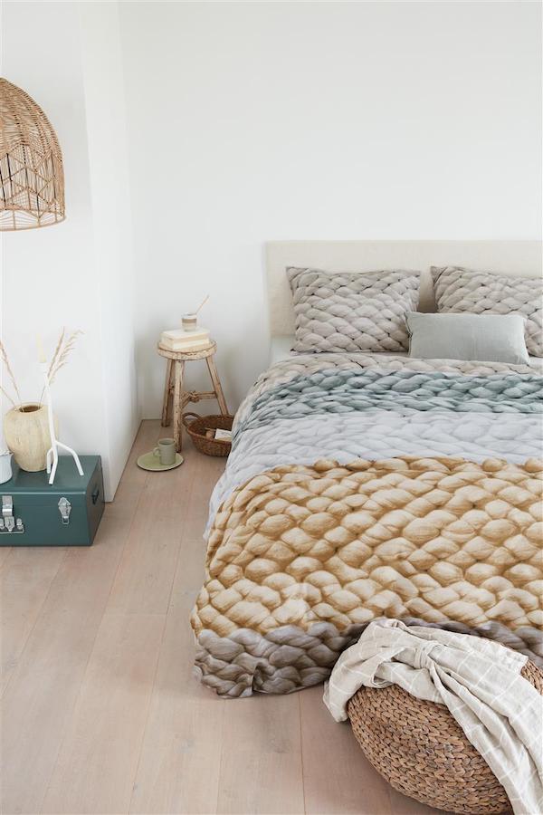 Ariadne at Home dekbedovertrek Chunky Groen - Afbeelding 4