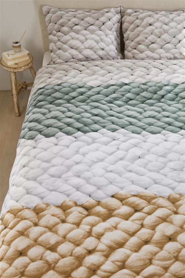 Ariadne at Home dekbedovertrek Chunky Groen - Afbeelding 2