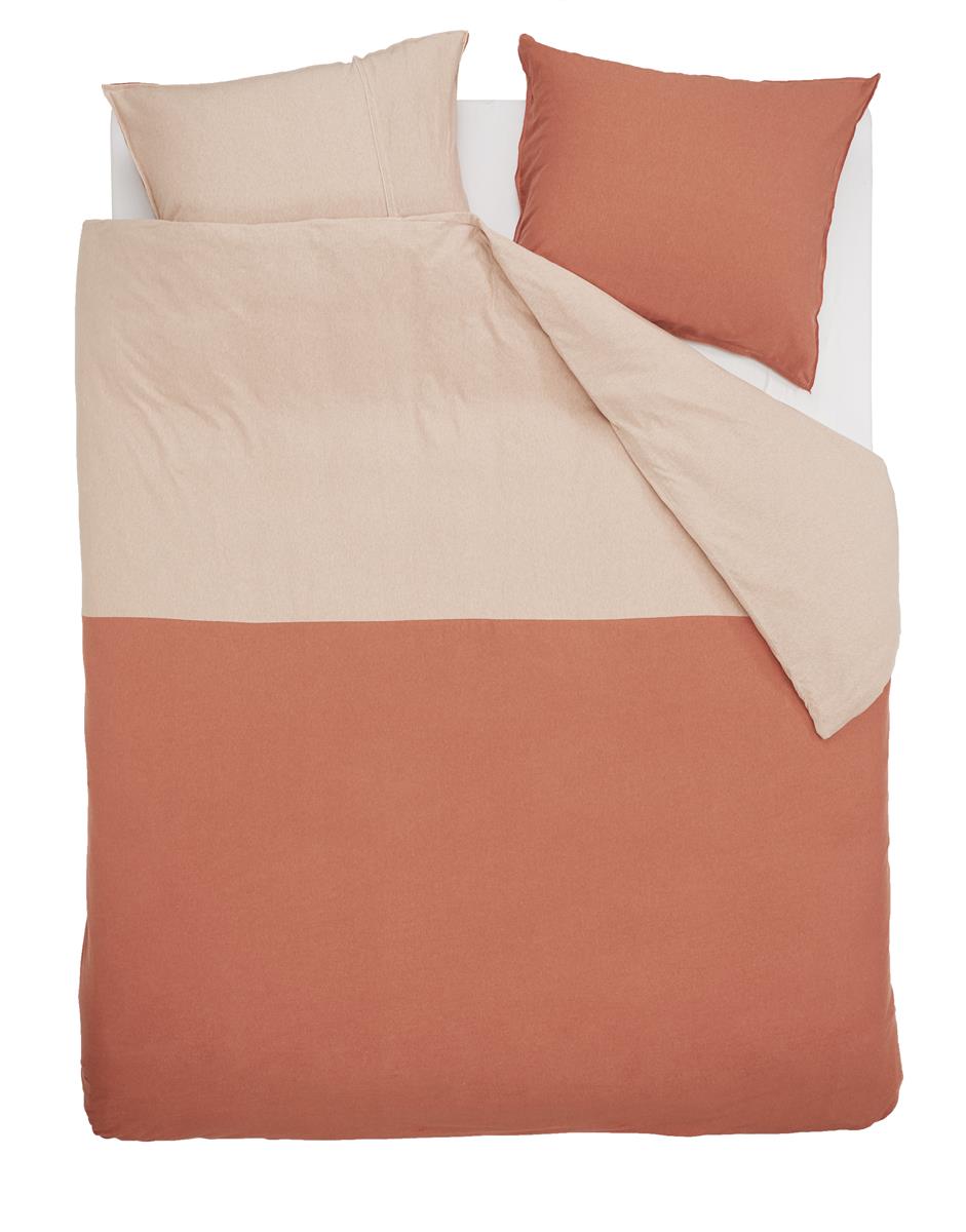 VT Wonen dekbedovertrek Comfy Duotone Oker