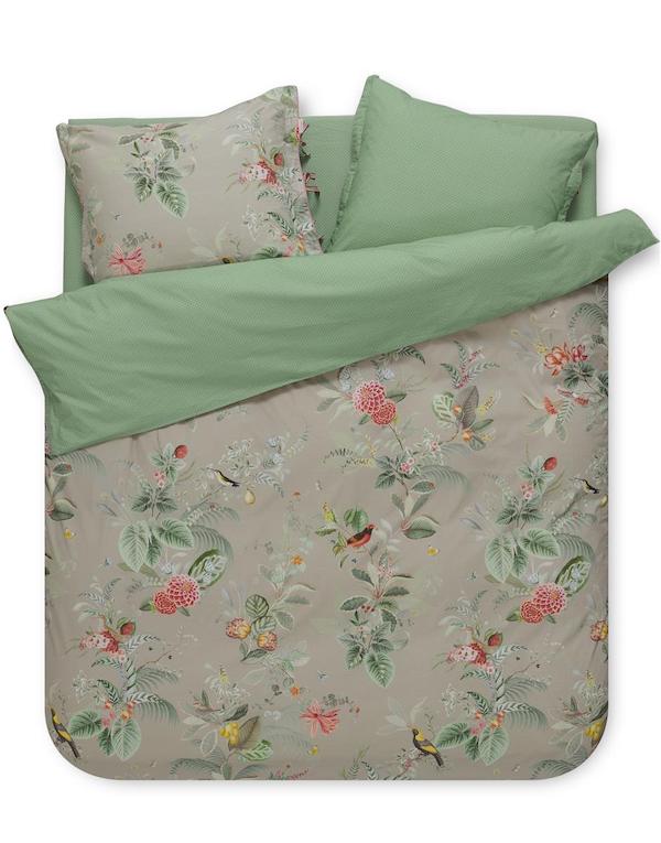 Pip Studio dekbedovertrek Floris Khaki