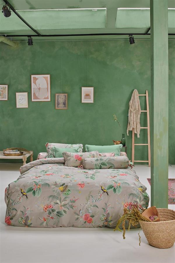 Pip Studio dekbedovertrek Floris Khaki - Afbeelding 2