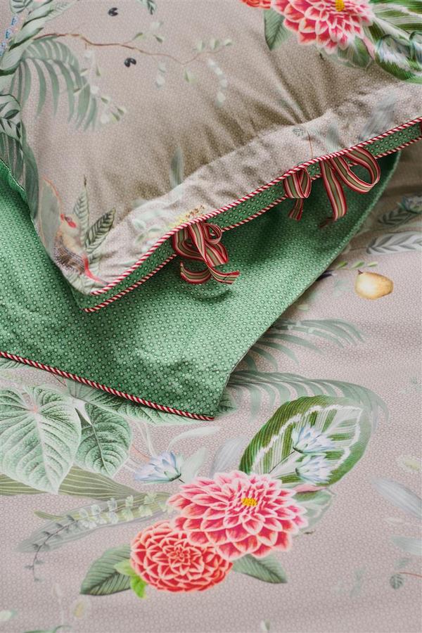 Pip Studio dekbedovertrek Floris Khaki - Afbeelding 3