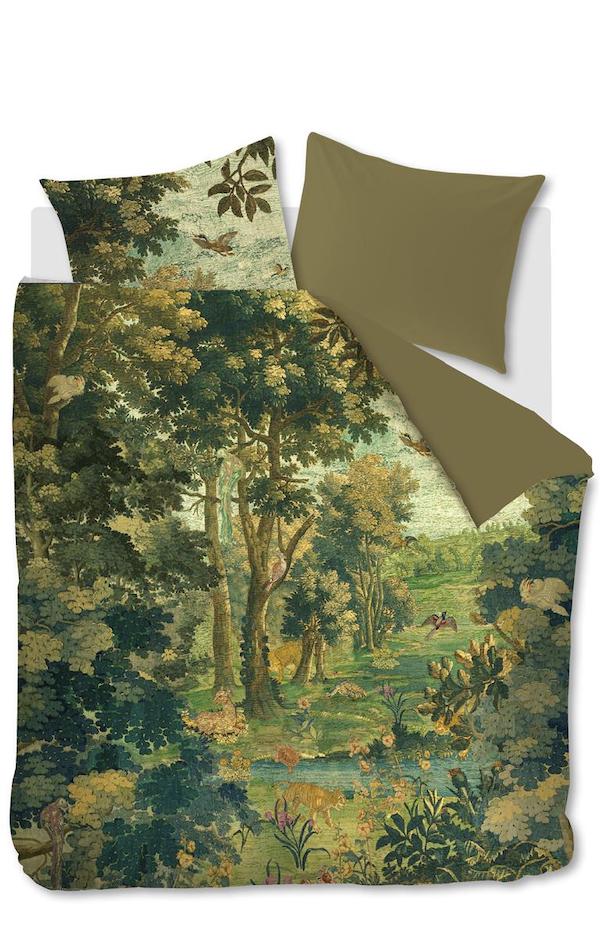 At Home by Beddinghouse dekbedovertrek Idyllic Groen