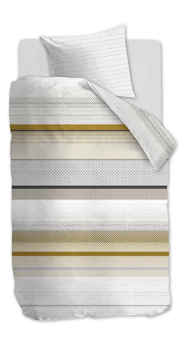 At Home by Beddinghouse dekbedovertrek Motifs Oker - Afbeelding 4