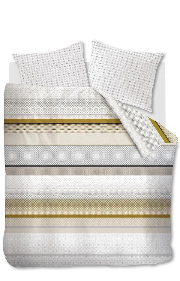 At Home by Beddinghouse dekbedovertrek Motifs Oker