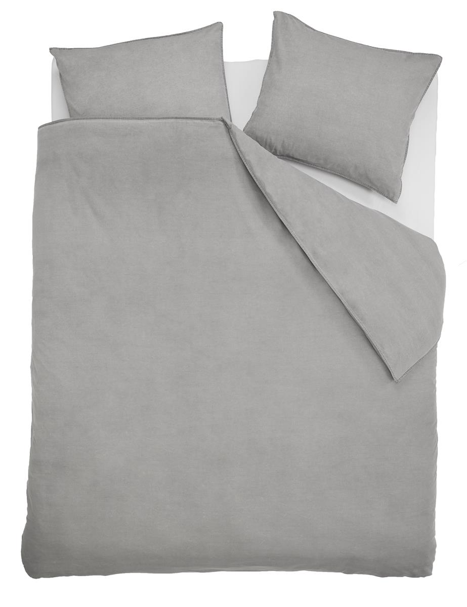 VT Wonen dekbedovertrek Vintage Jeans Grijs